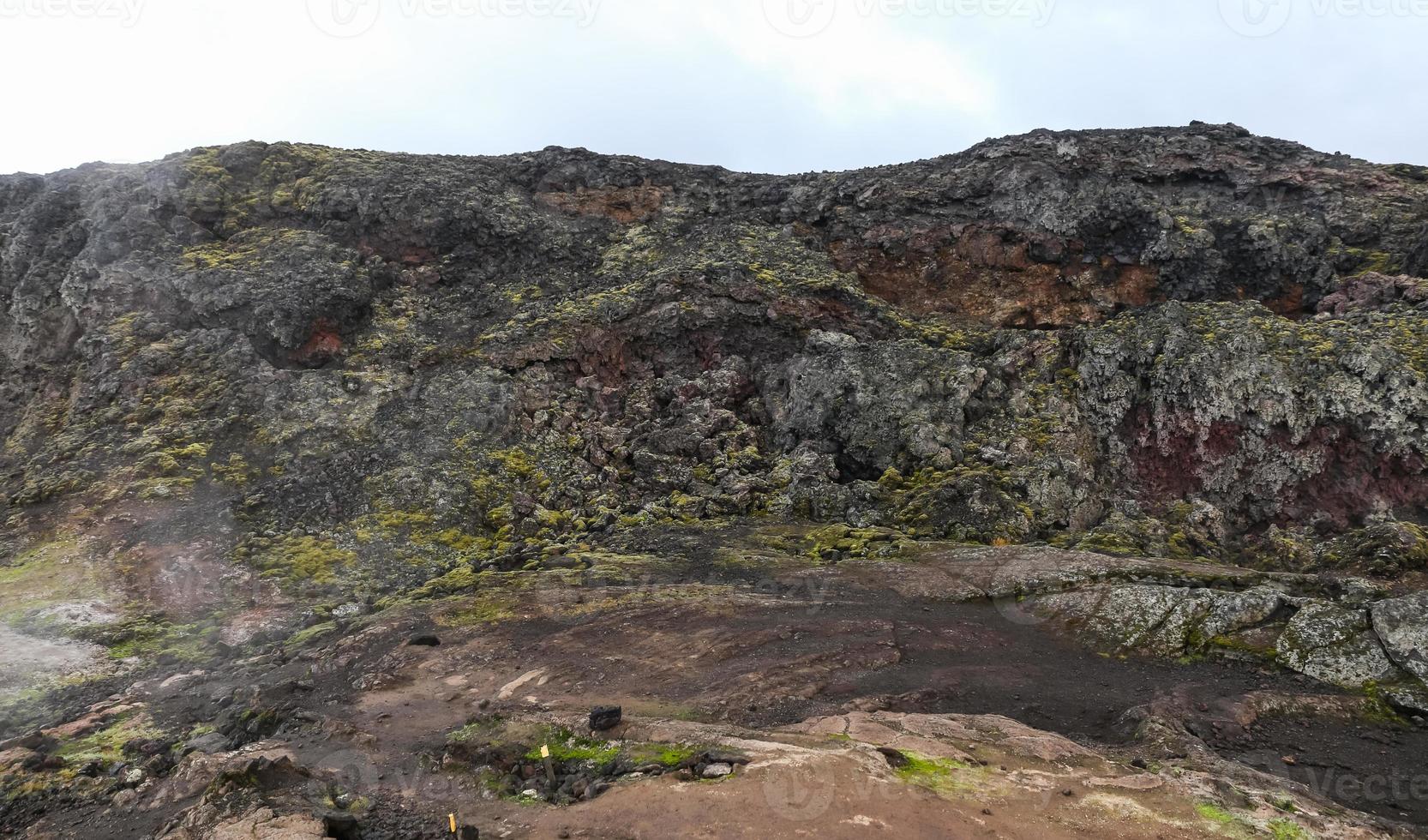 Leirhnjukur lava field in Iceland photo