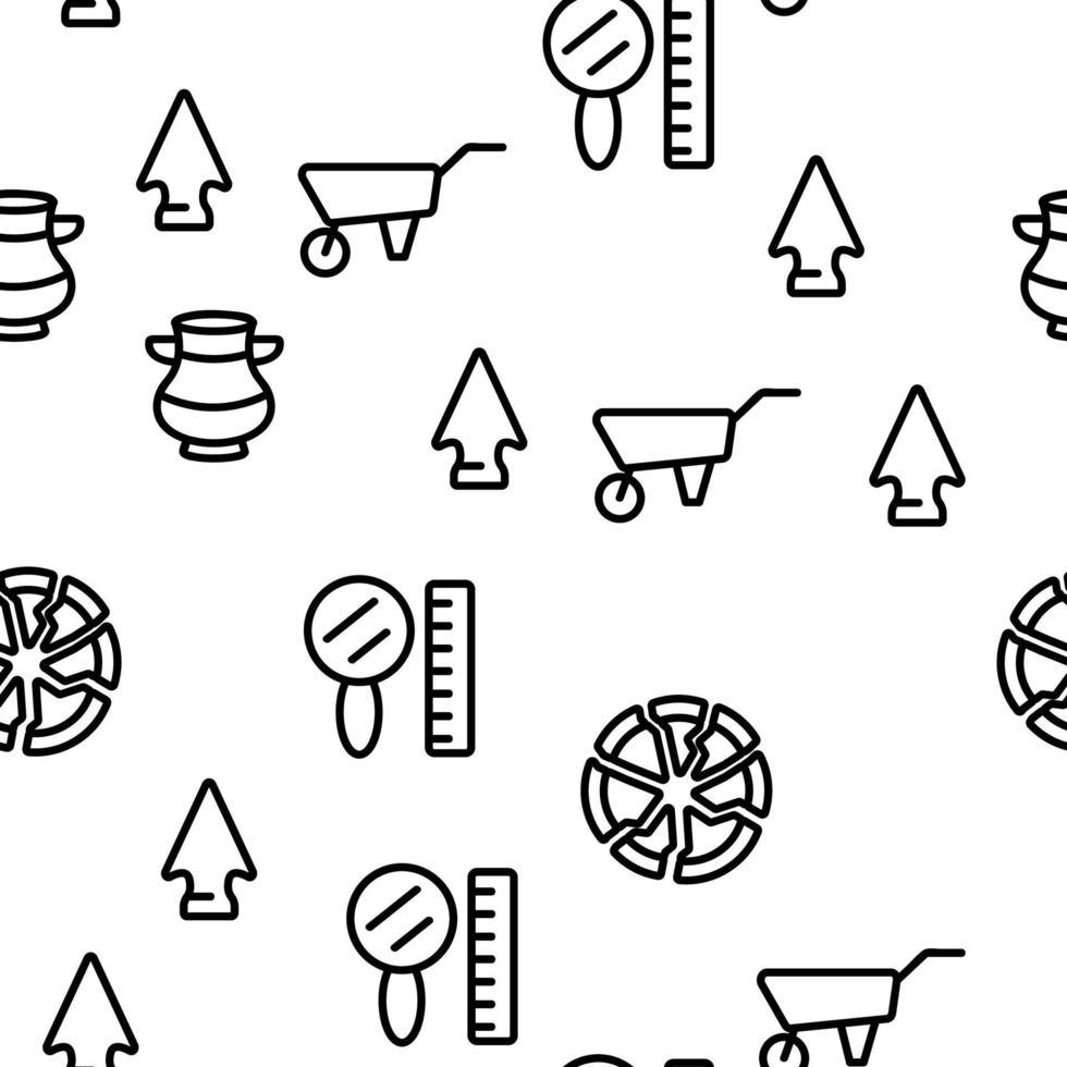 Treasure Hunter Vector Seamless Pattern