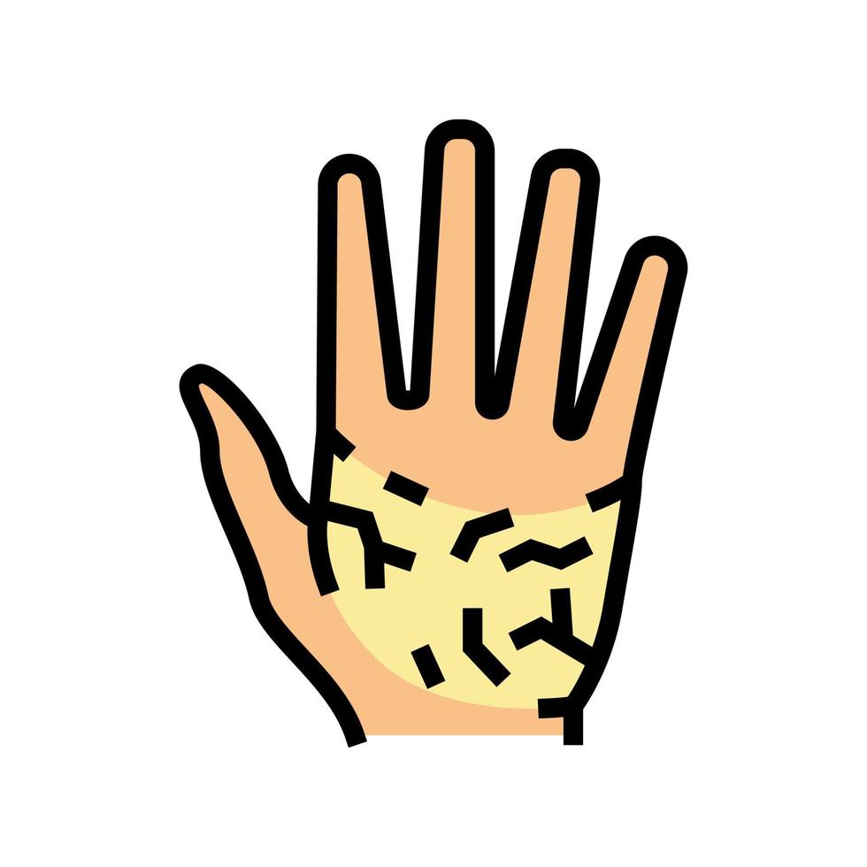 palms dry skin color icon vector illustration