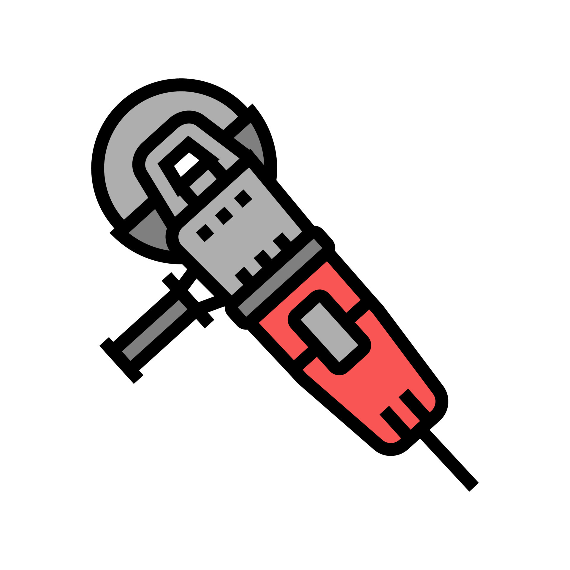 angle grinder tool color icon vector illustration 10301889 Vector Art
