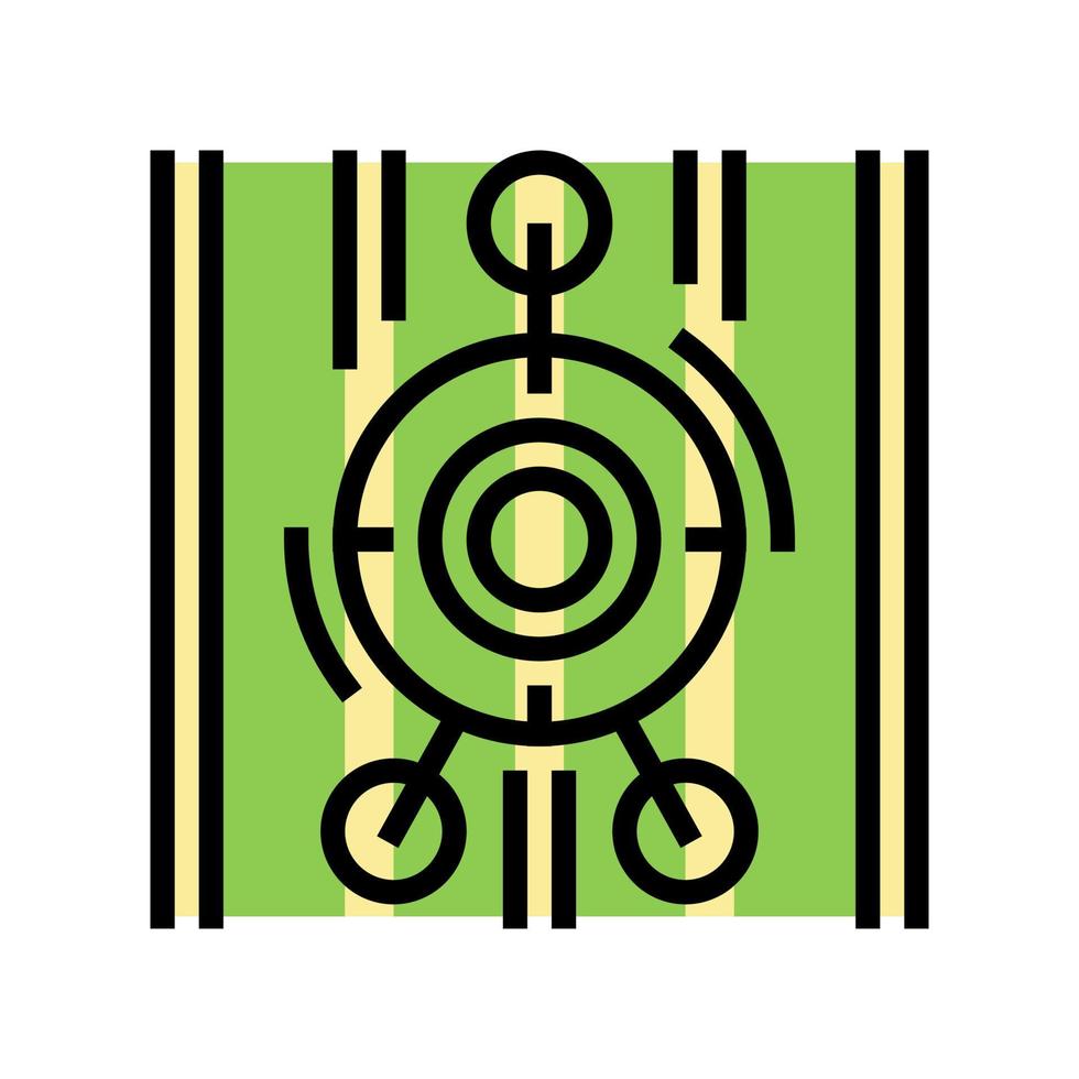 alien sight color icon vector illustration