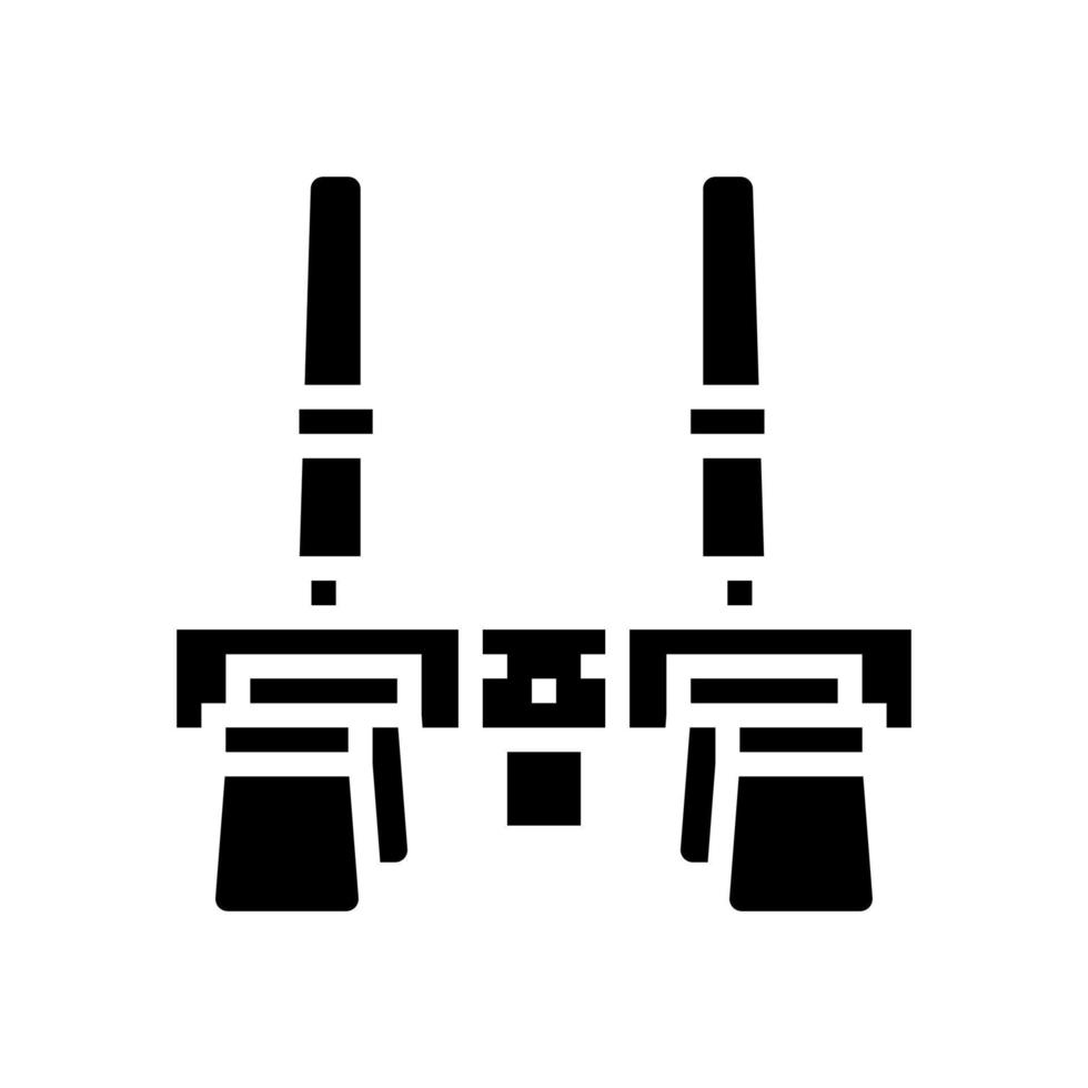 tool pouch belt carpenter glyph icon vector illustration