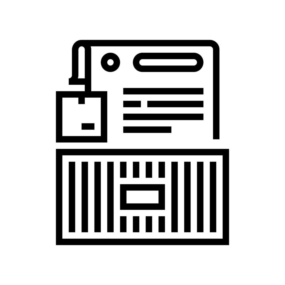 agreement for wholesale product transportation in container line icon vector illustration