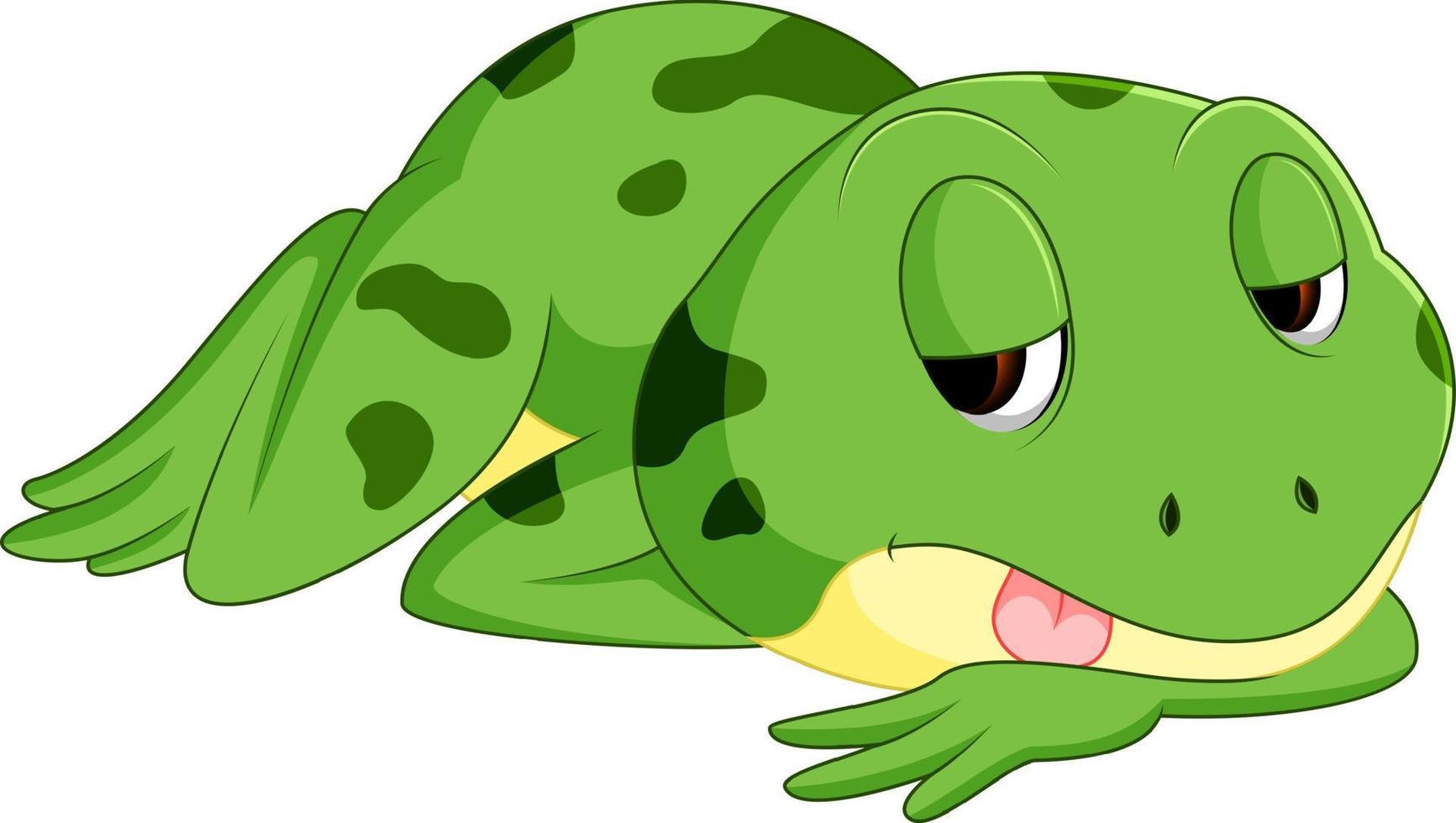 cute frog cartoon vector