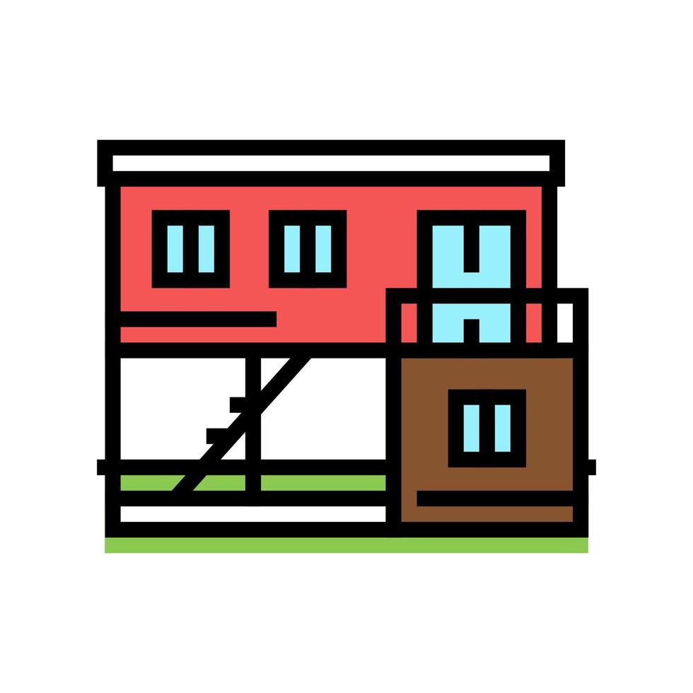 container home color icon vector illustration