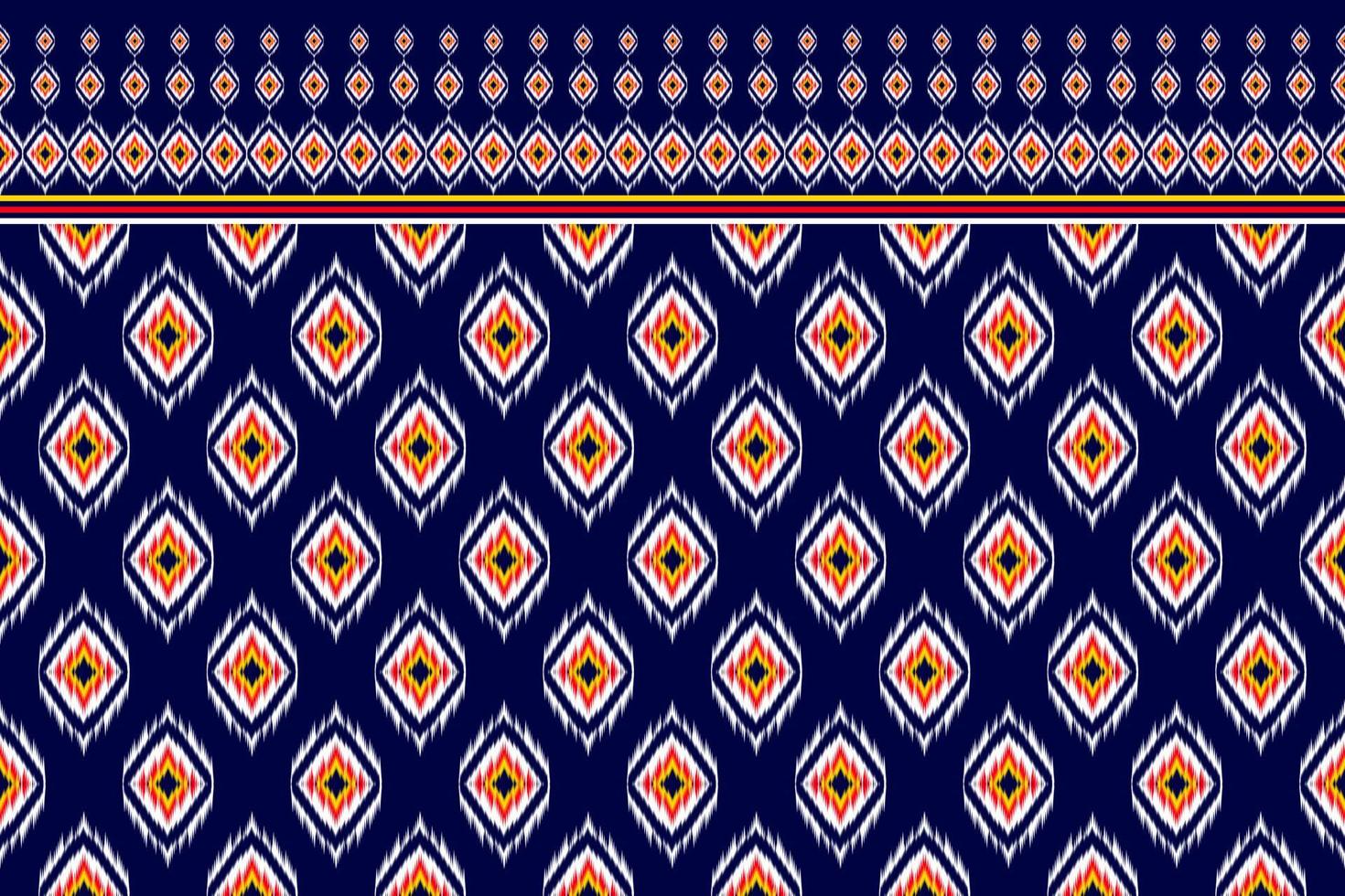 Abstract ethnic pattern art. Ikat seamless pattern traditional. American, Mexican style. Design for background, wallpaper, vector illustration, fabric, clothing, carpet, textile, batik, embroidery.