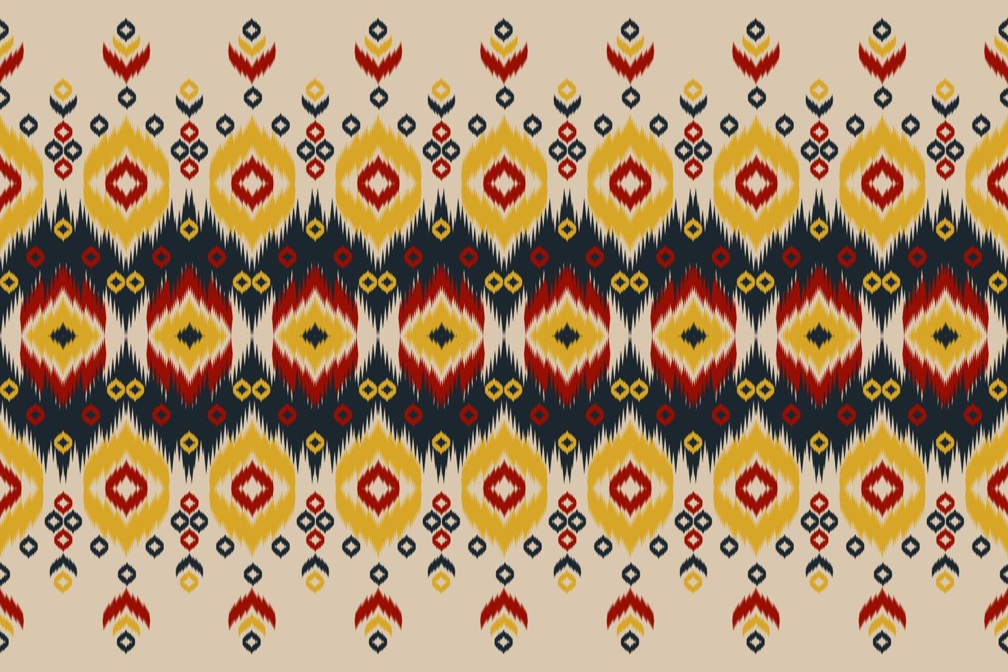 Fabric ethnic style. Ikat seamless pattern traditional. Design for background, wallpaper, vector illustration, fabric, clothing, carpet, textile, batik, embroidery.