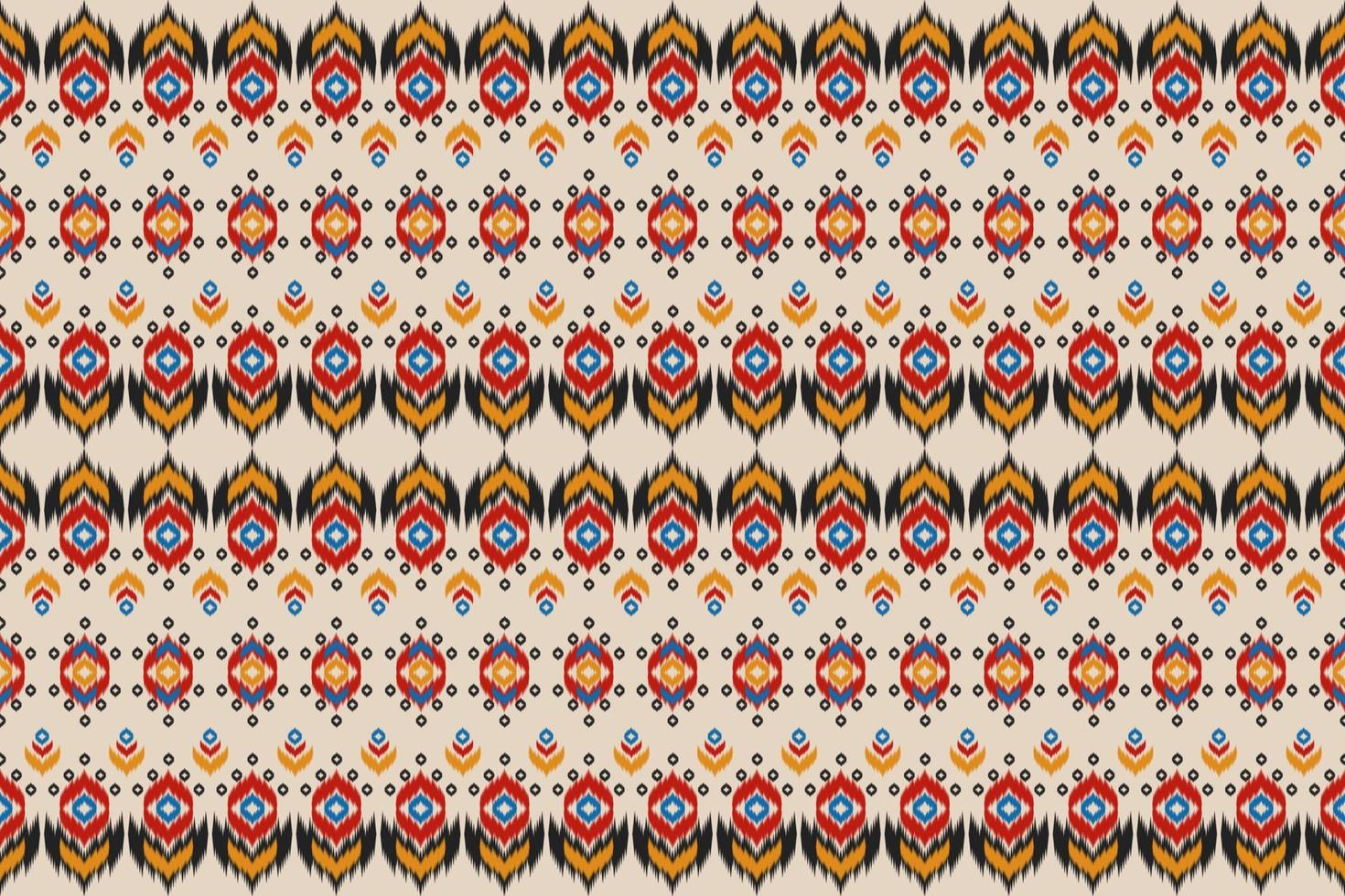 Ethnic oriental ikat seamless pattern traditional. Fabric Indian style. Design for background, wallpaper, vector illustration, fabric, clothing, carpet, textile, batik, embroidery.