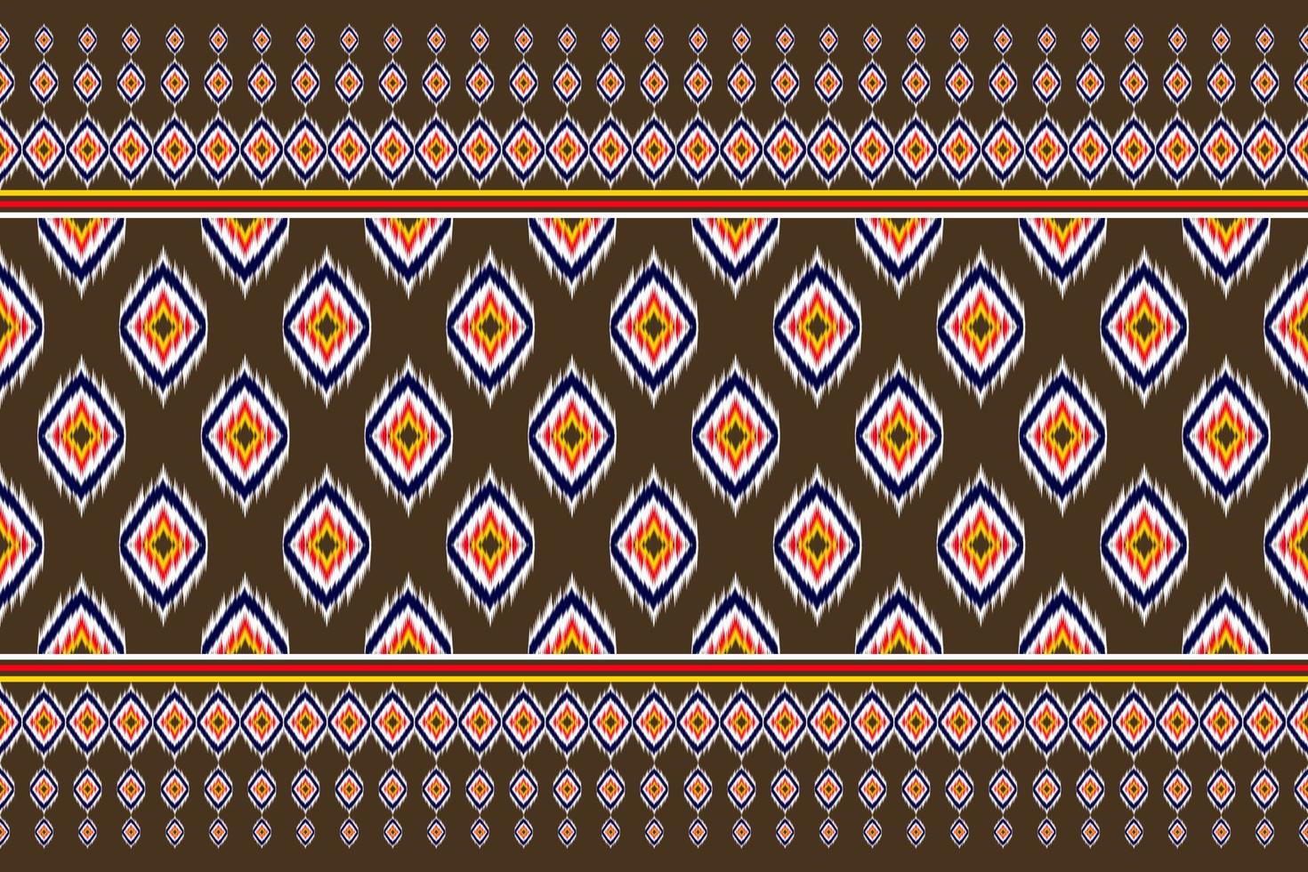 Fabric ethnic style. Ikat seamless pattern traditional. Design for background, wallpaper, vector illustration, fabric, clothing, carpet, textile, batik, embroidery.