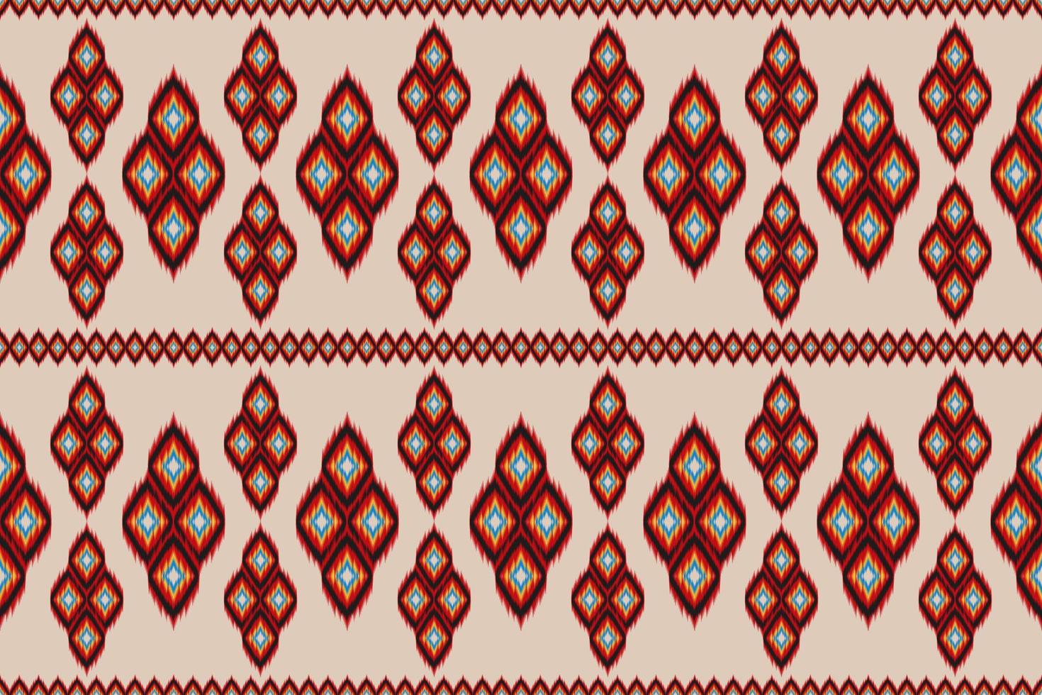 Carpet ethnic pattern art. Ikat seamless pattern in tribal. American, Mexican style. Design for background, wallpaper, vector illustration, fabric, clothing, carpet, textile, batik, embroidery.
