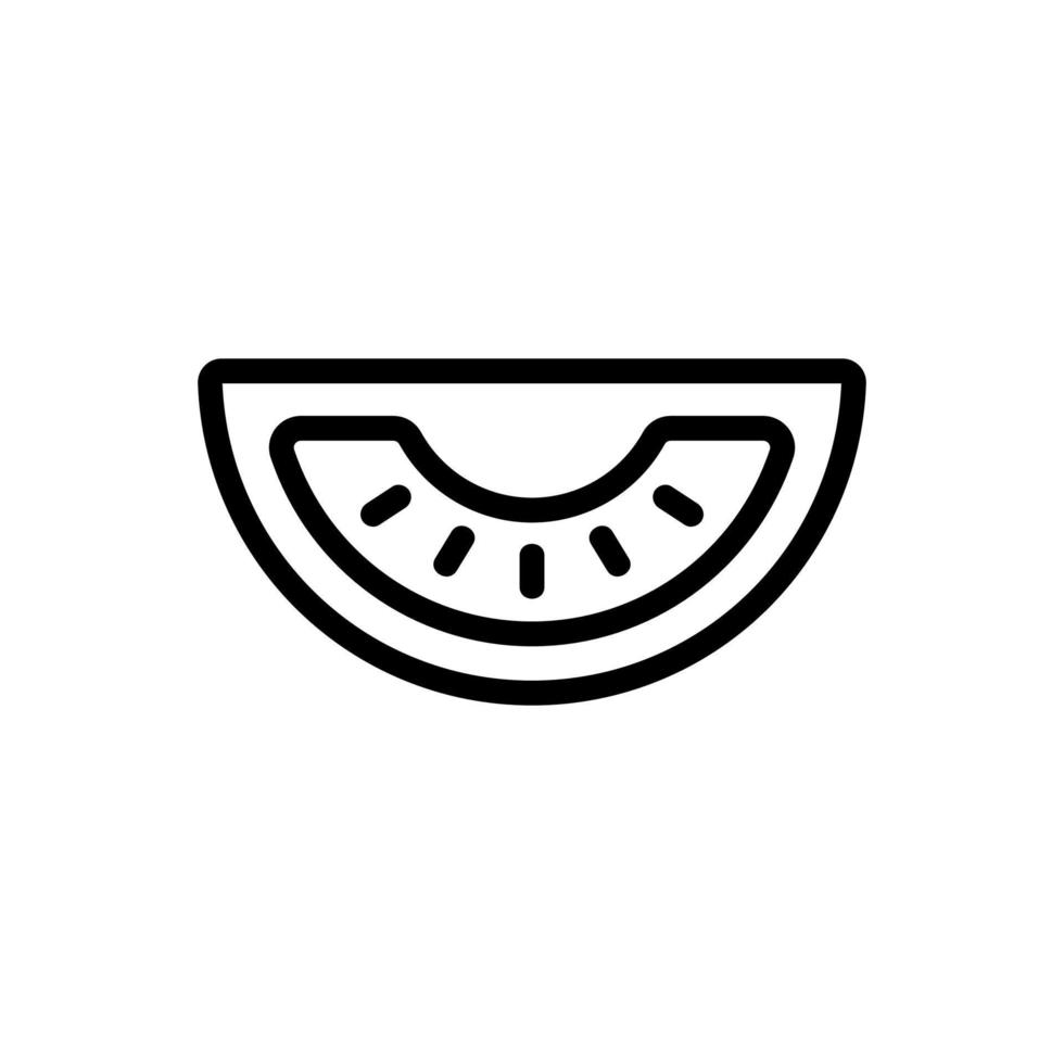tomato vector icon. Isolated contour symbol illustration