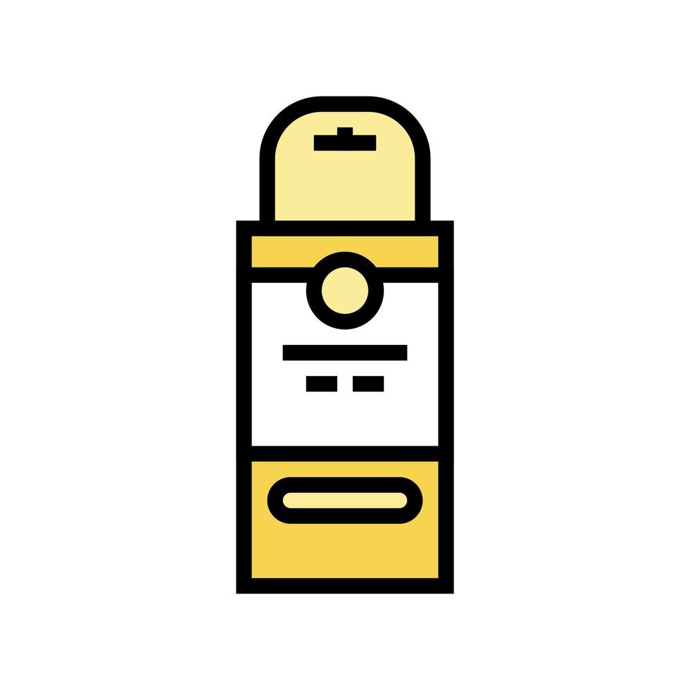 facial wax plates package color icon vector illustration