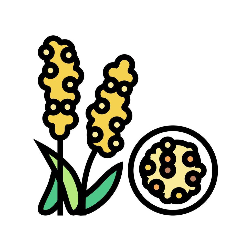 chumiz groat color icon vector illustration