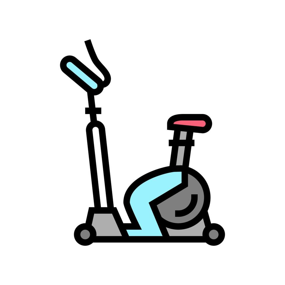 exercise bike color icon vector illustration