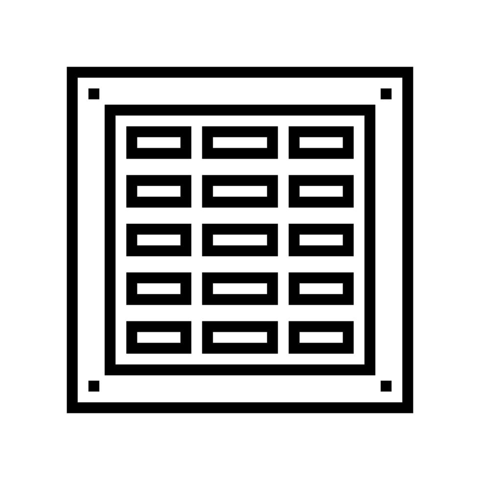 ventilation smoke line icon vector illustration