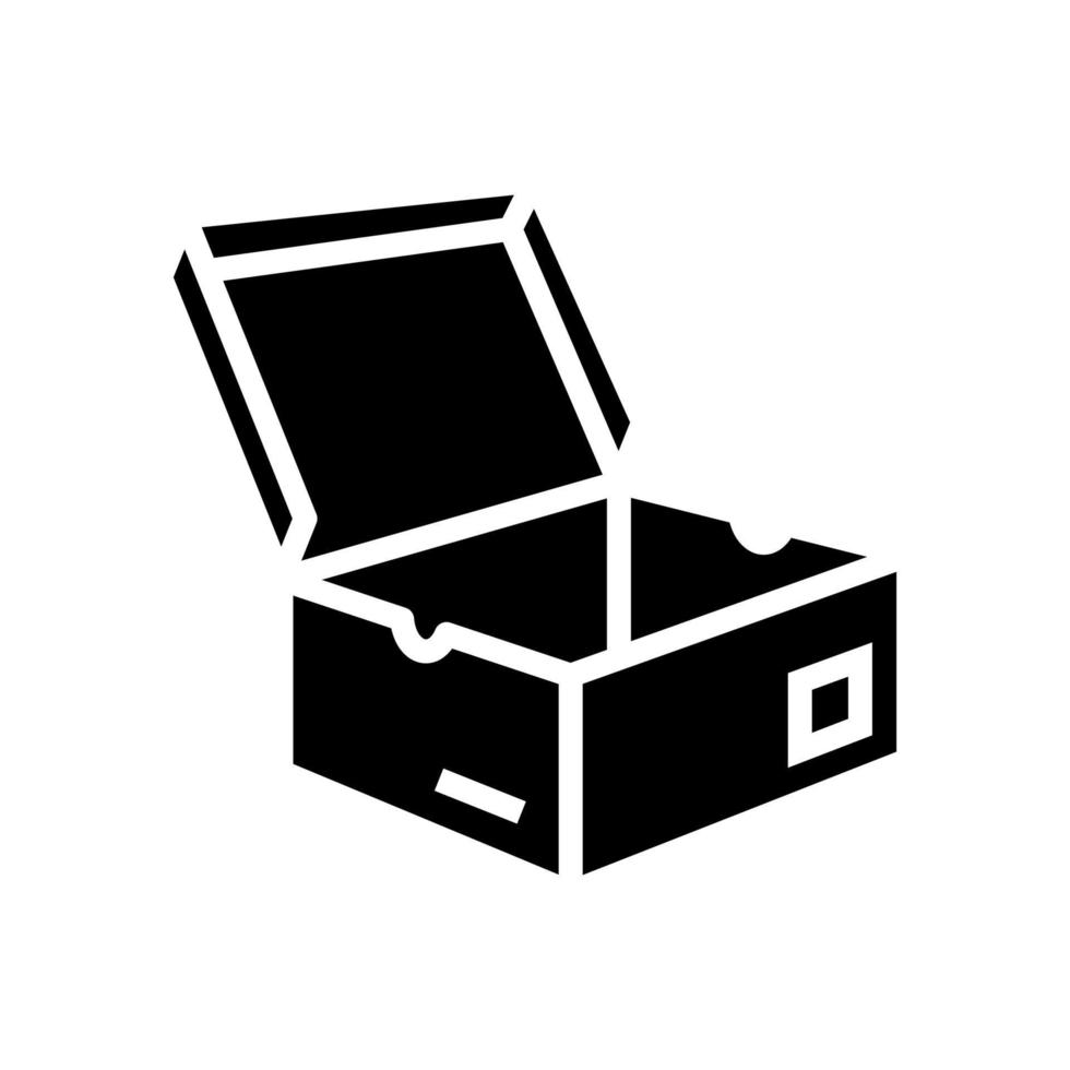 men shoes box glyph icon vector illustration