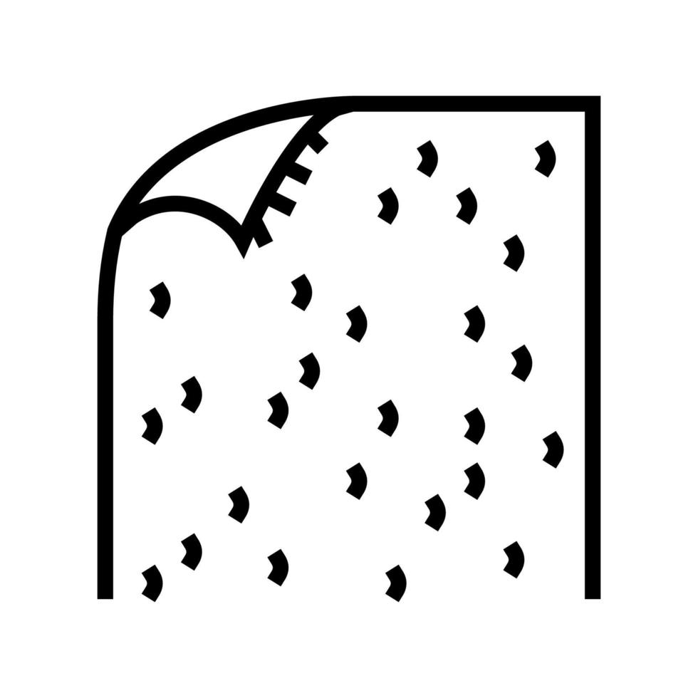 carpet covering line icon vector illustration