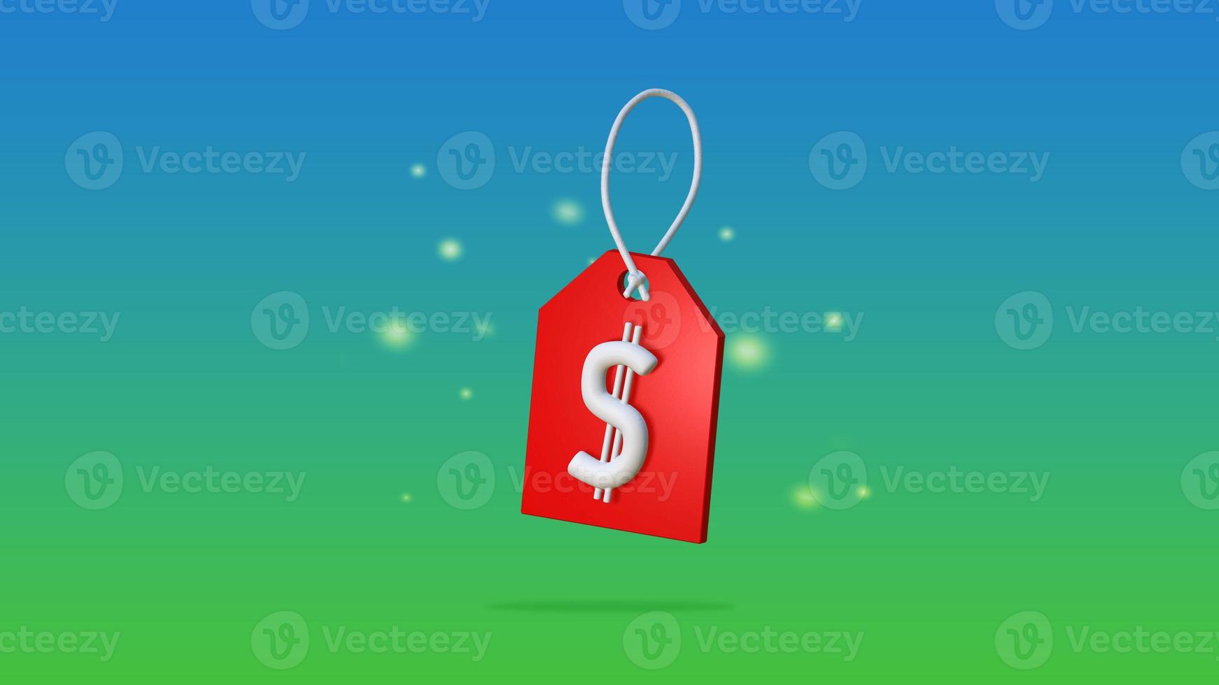 3D render about sale promotion icon concept with clipping path photo
