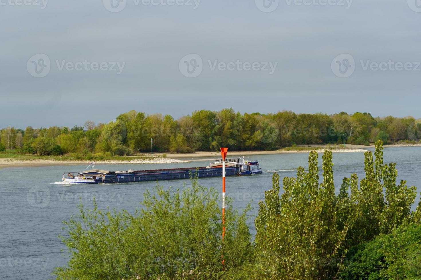 the river rhine near wesel photo