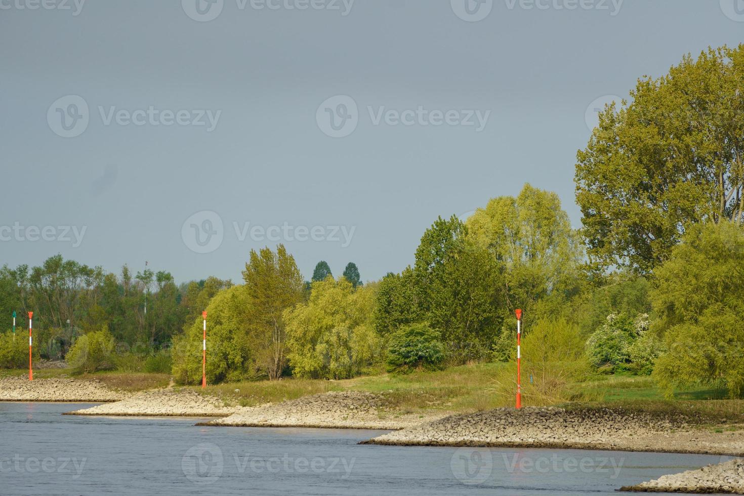 the river rhine near wesel photo