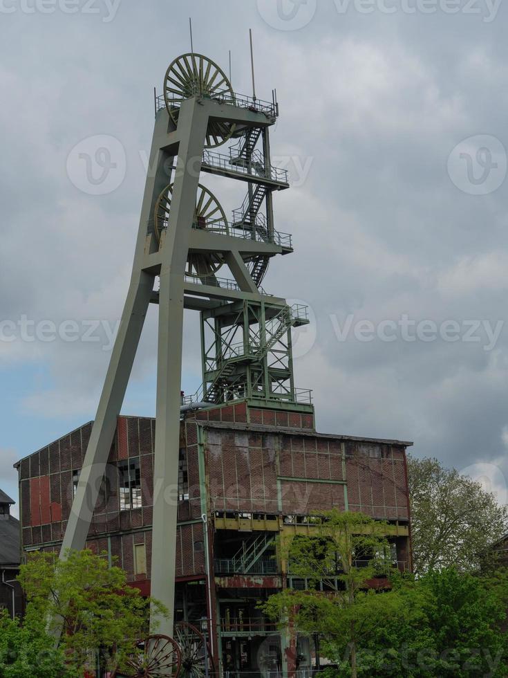 antigua mina de carbón en el ruhr alemán aerea foto