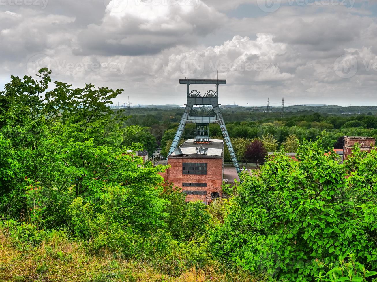 antigua mina de carbón en el ruhr alemán aerea foto