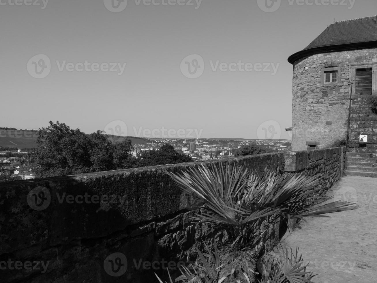 the city of Wuerzburg at the river main photo