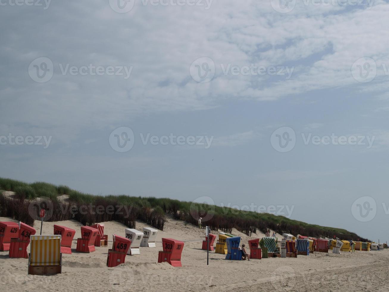 isla langeoog en el mar del norte foto