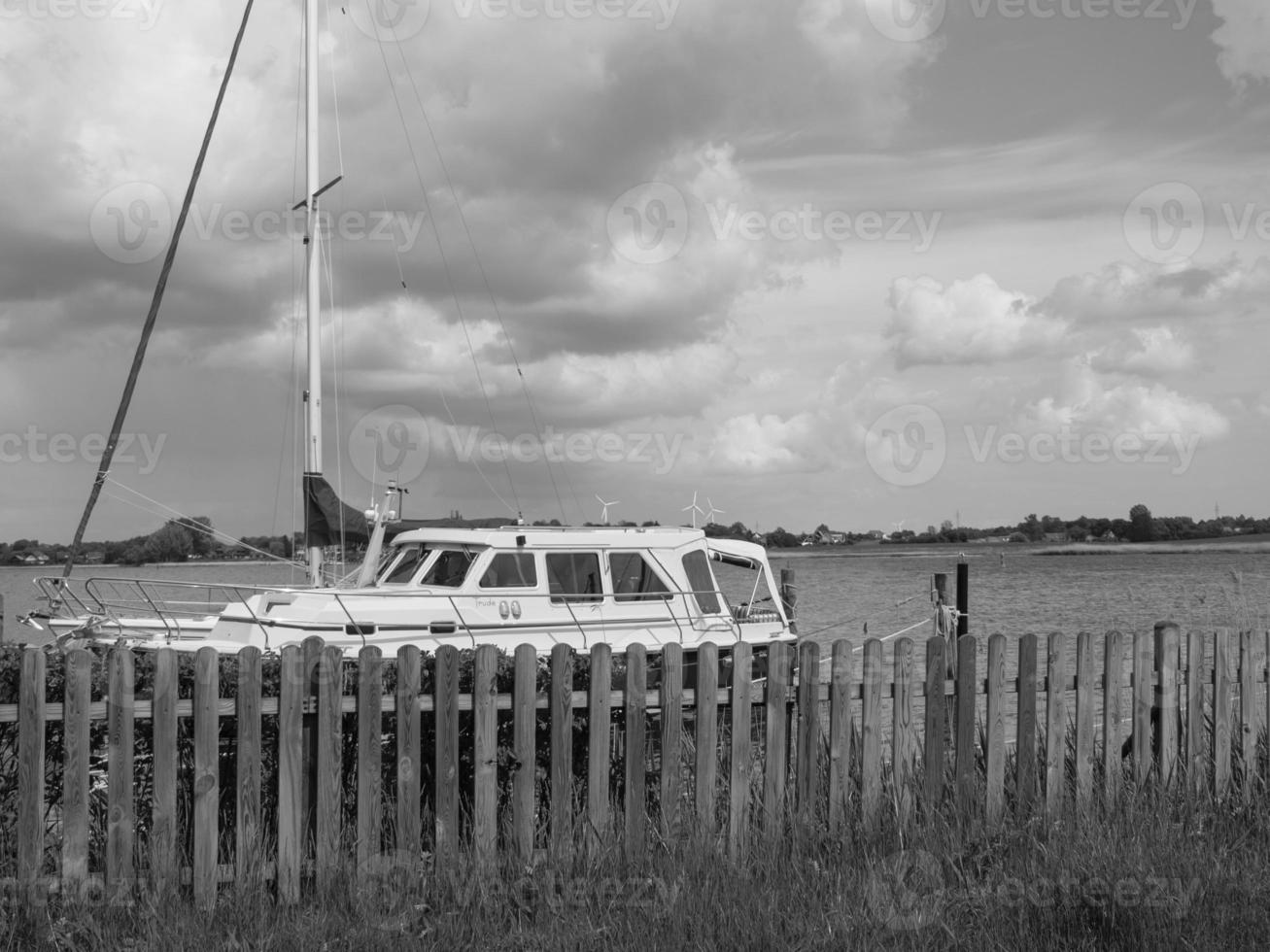 at the river schlei in schleswig holstein photo