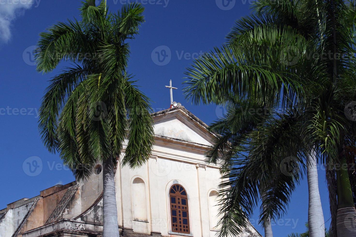 Beautiful church in the town of Vinales, Cuba photo