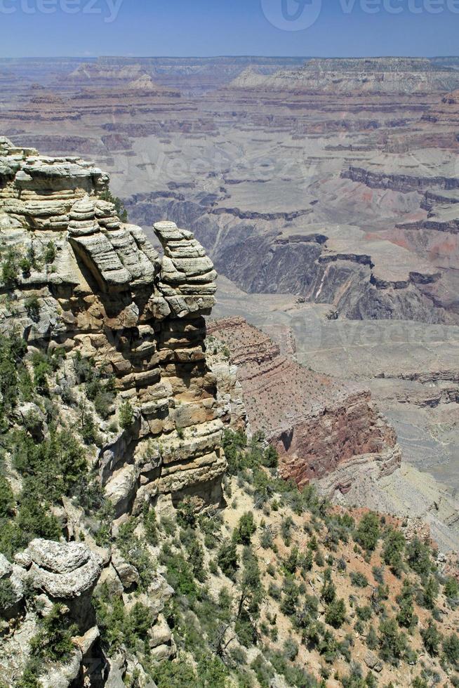 Magnificent view down Grand Canyon photo