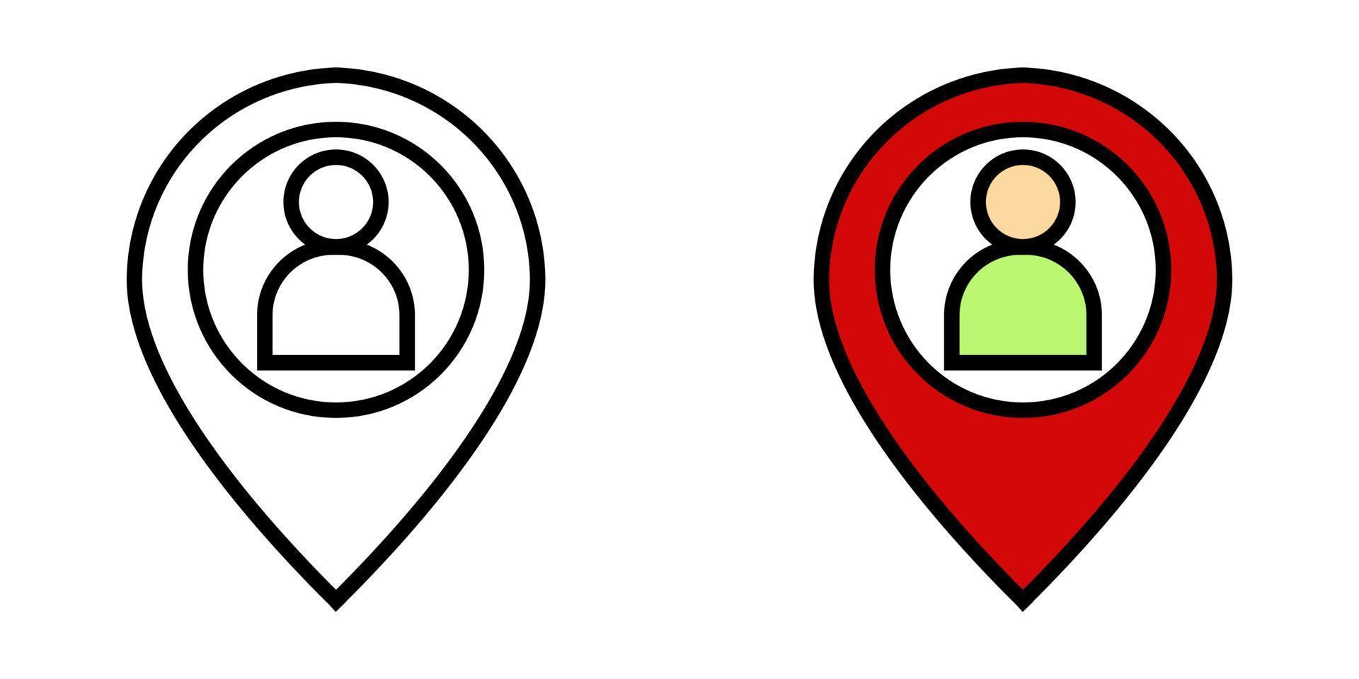 Illustration Vector Graphic of Business, location, man Icon