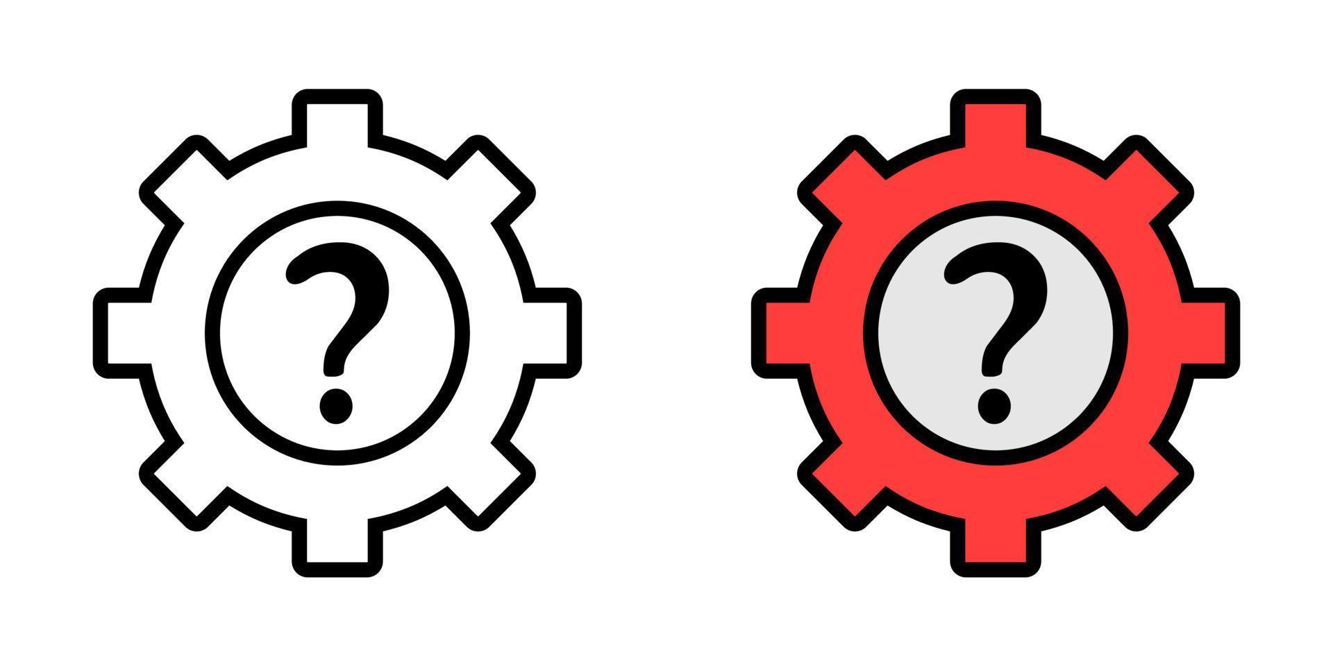 ilustración vectorial gráfico de cog, engranaje, icono de configuración vector