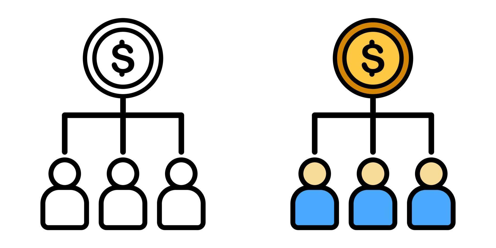 Illustration Vector Graphic of Management, strategy, teamwork icon