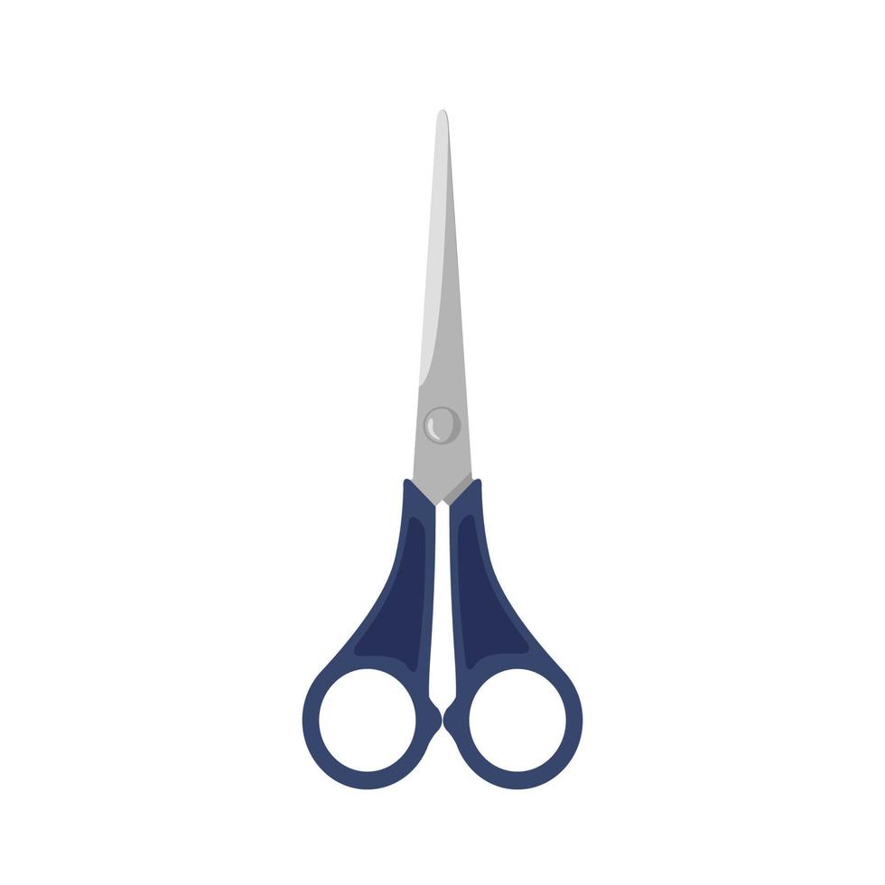 Scissors icon in flat style isolated on white background. Vector illustration