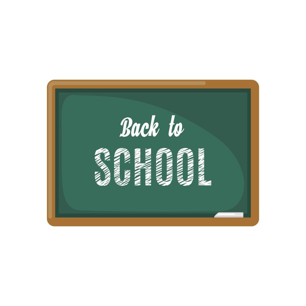 Green chalkboard icon in flat style isolated on white background. Vector illustration