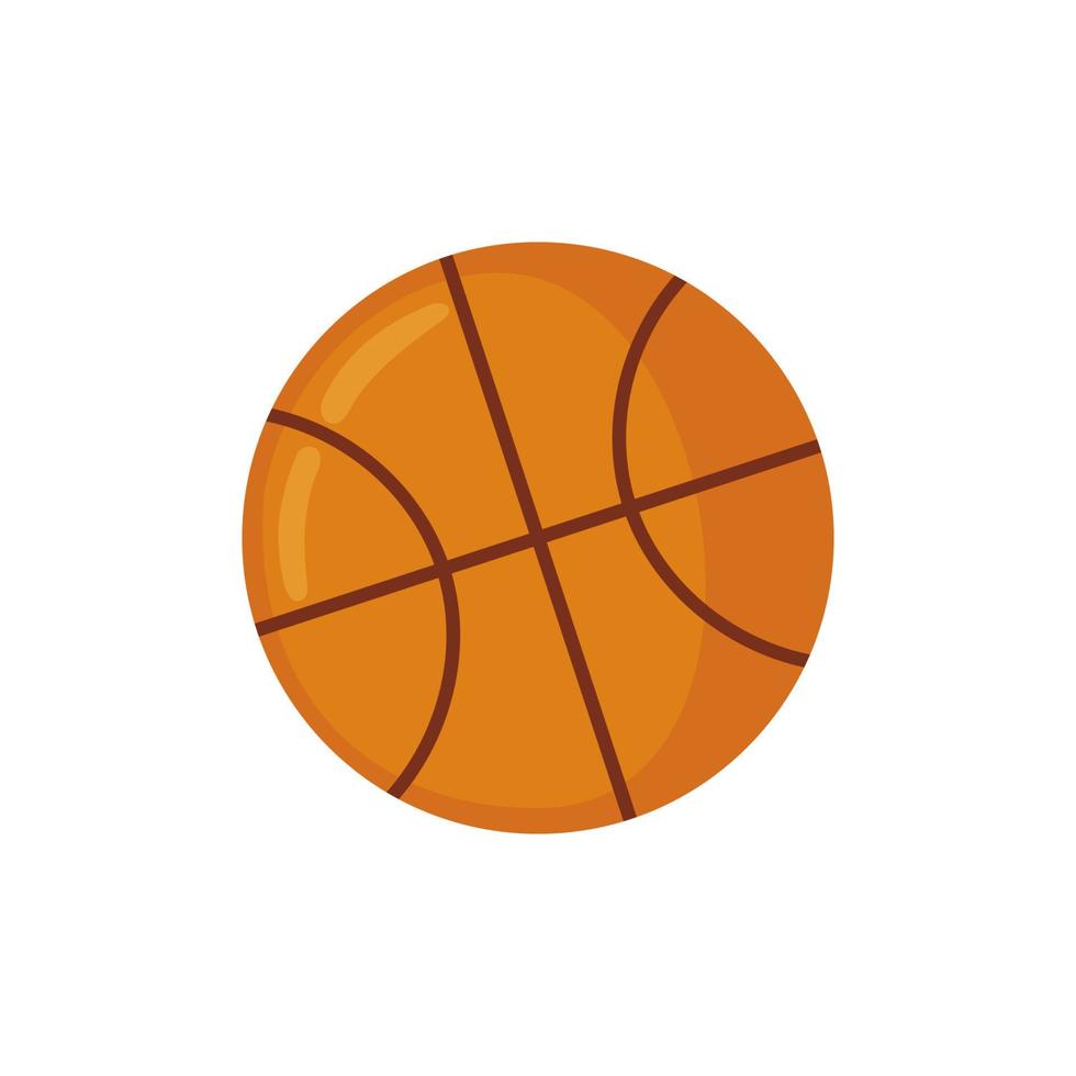 icono de baloncesto en estilo plano aislado sobre fondo blanco. ilustración vectorial vector