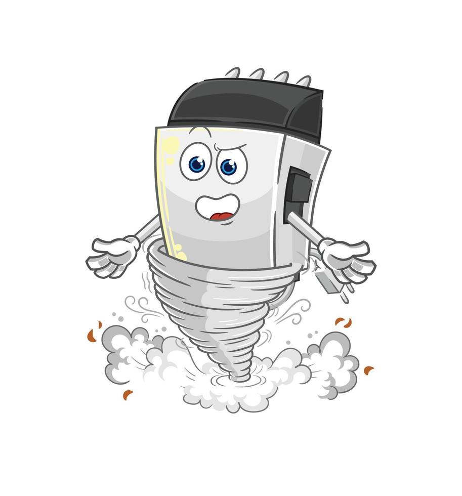 hair clipper mascot vector