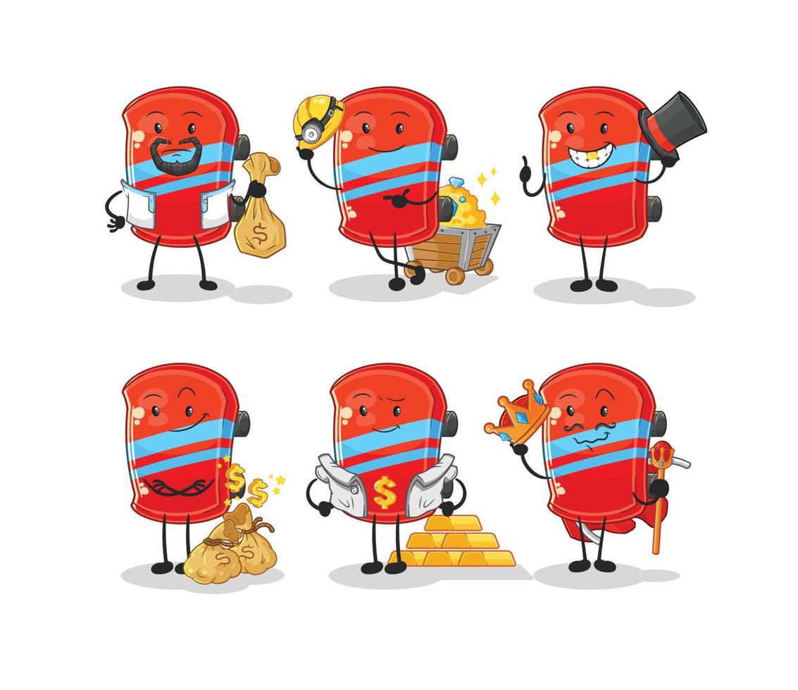 skateboard cartoon character vector