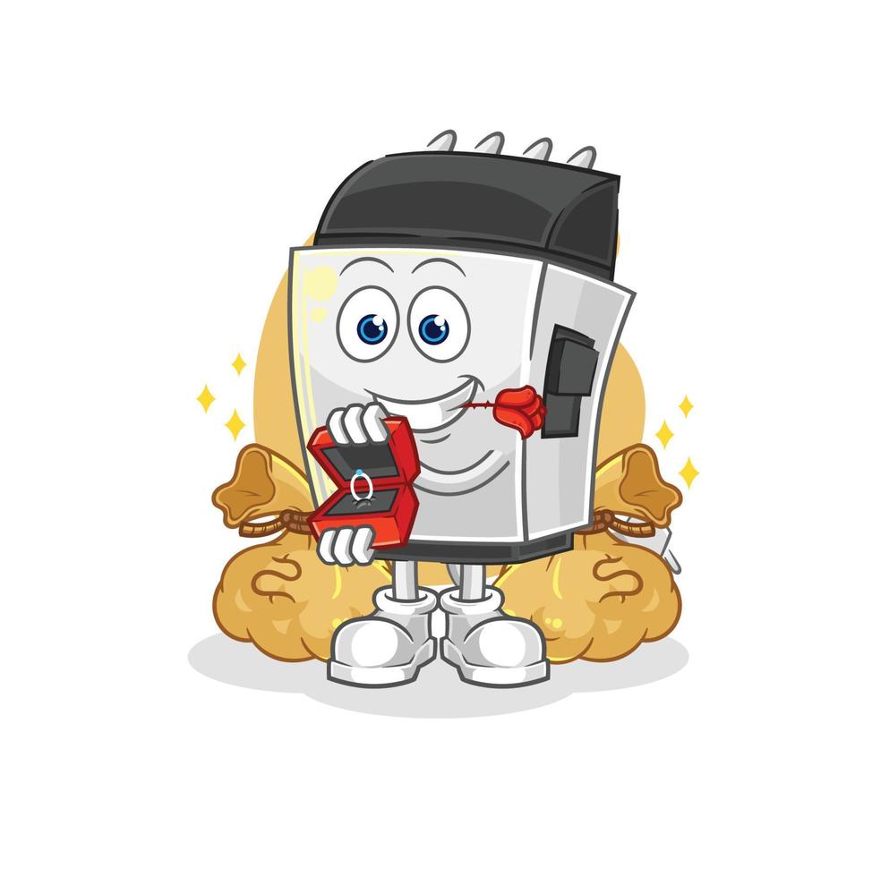 hair clipper cartoon character 10308350 Vector Art at Vecteezy