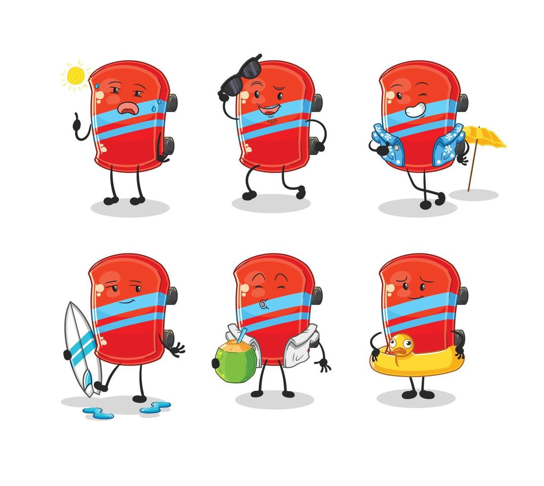 skateboard cartoon character vector