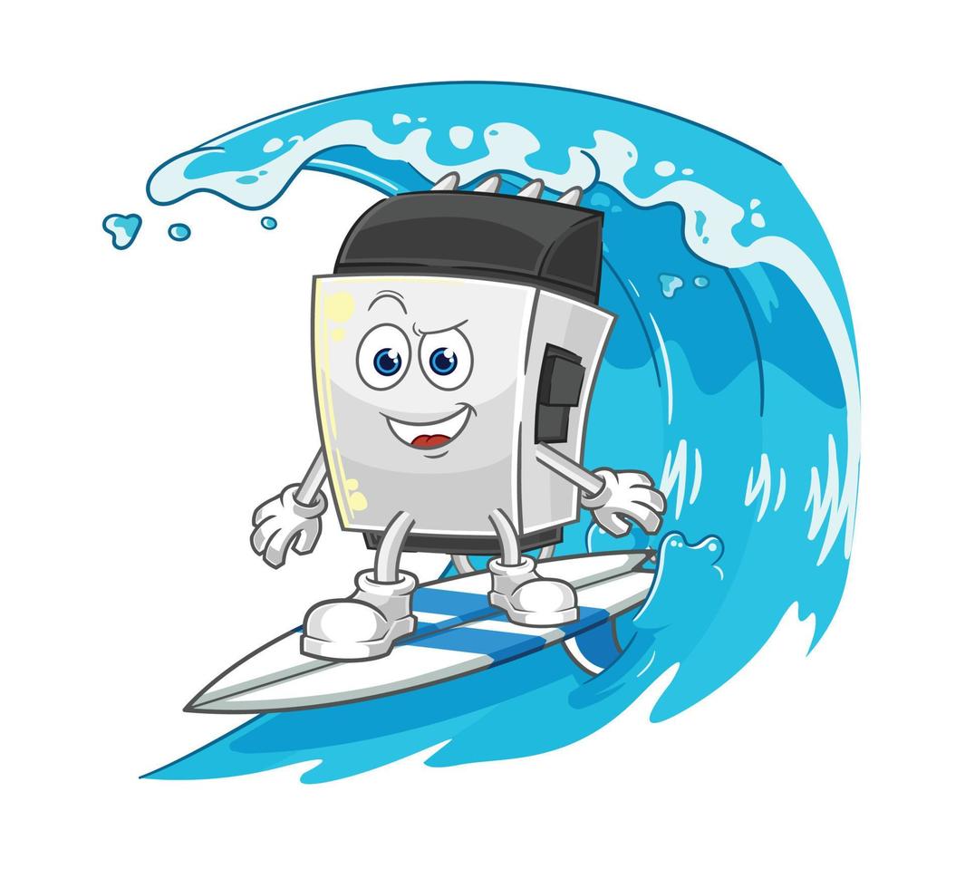 hair clipper cartoon character vector