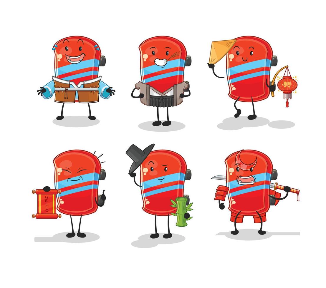 skateboard cartoon character vector