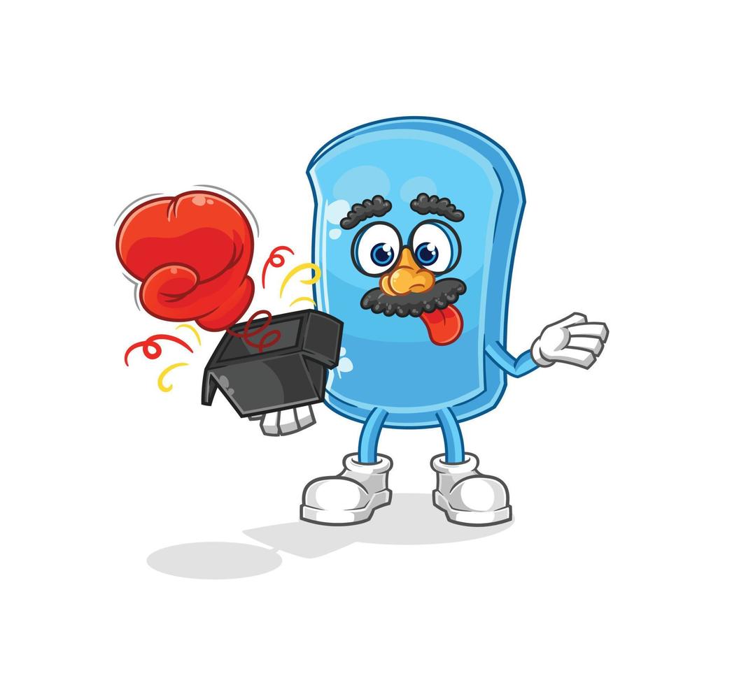 ski board character mascot vector
