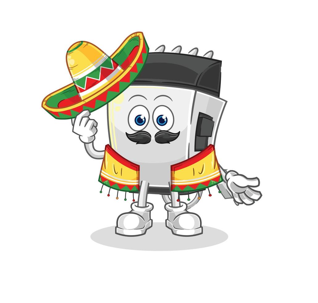 hair clipper mascot vector