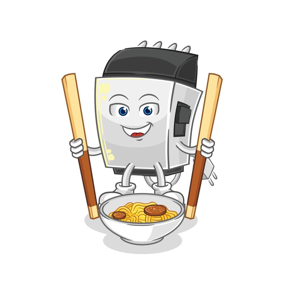 hair clipper mascot vector