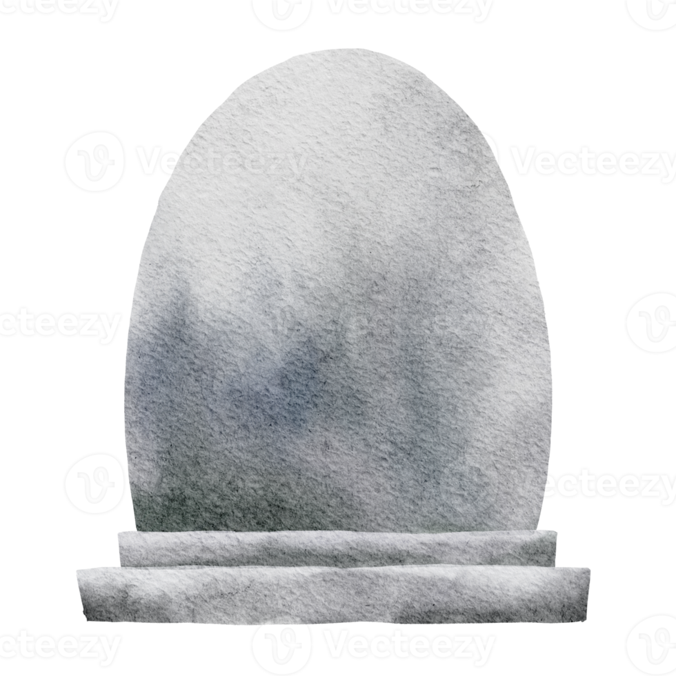 Gravestone Watercolor Clip Art png