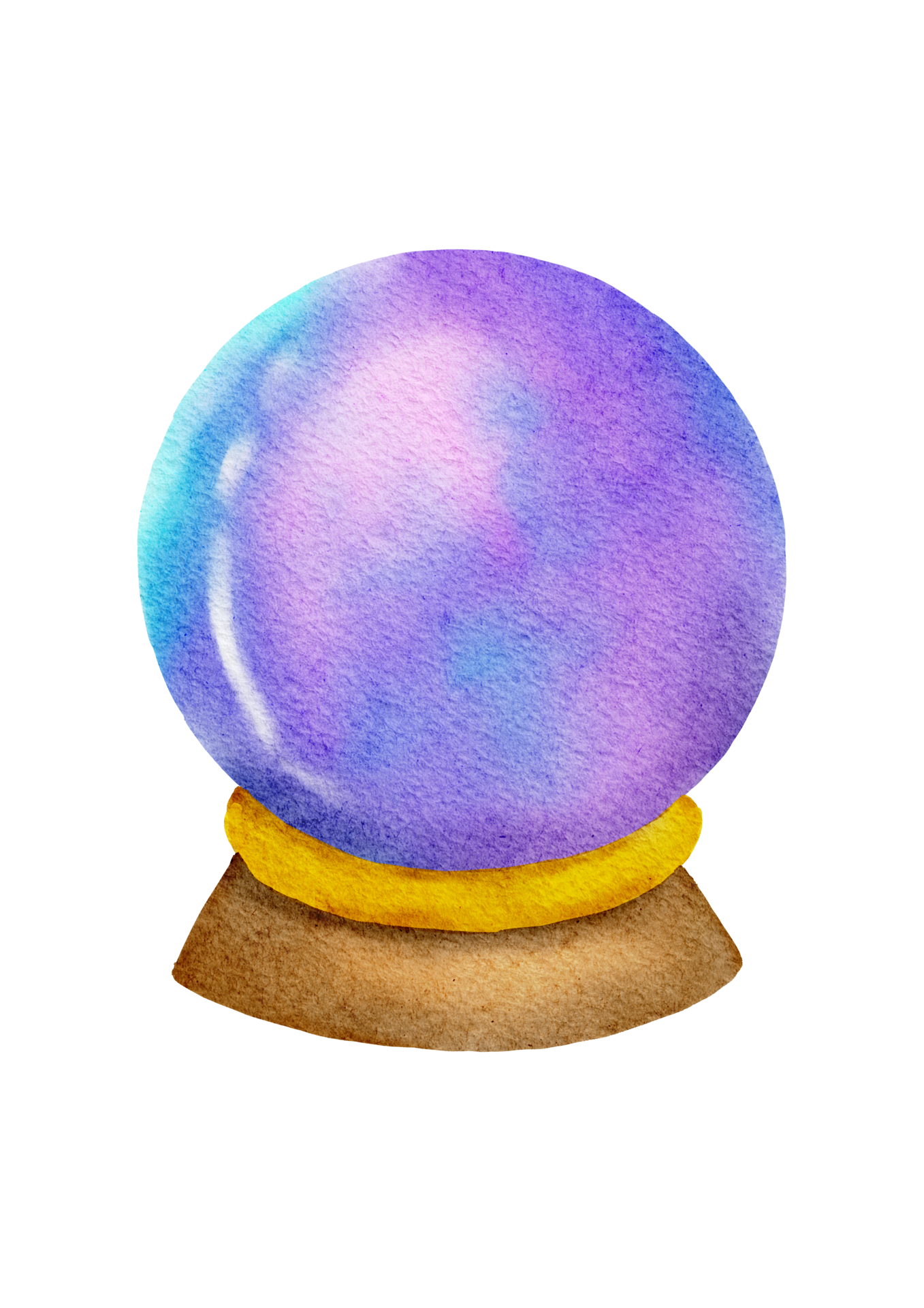 Watercolor witch magic ball 10308917 PNG