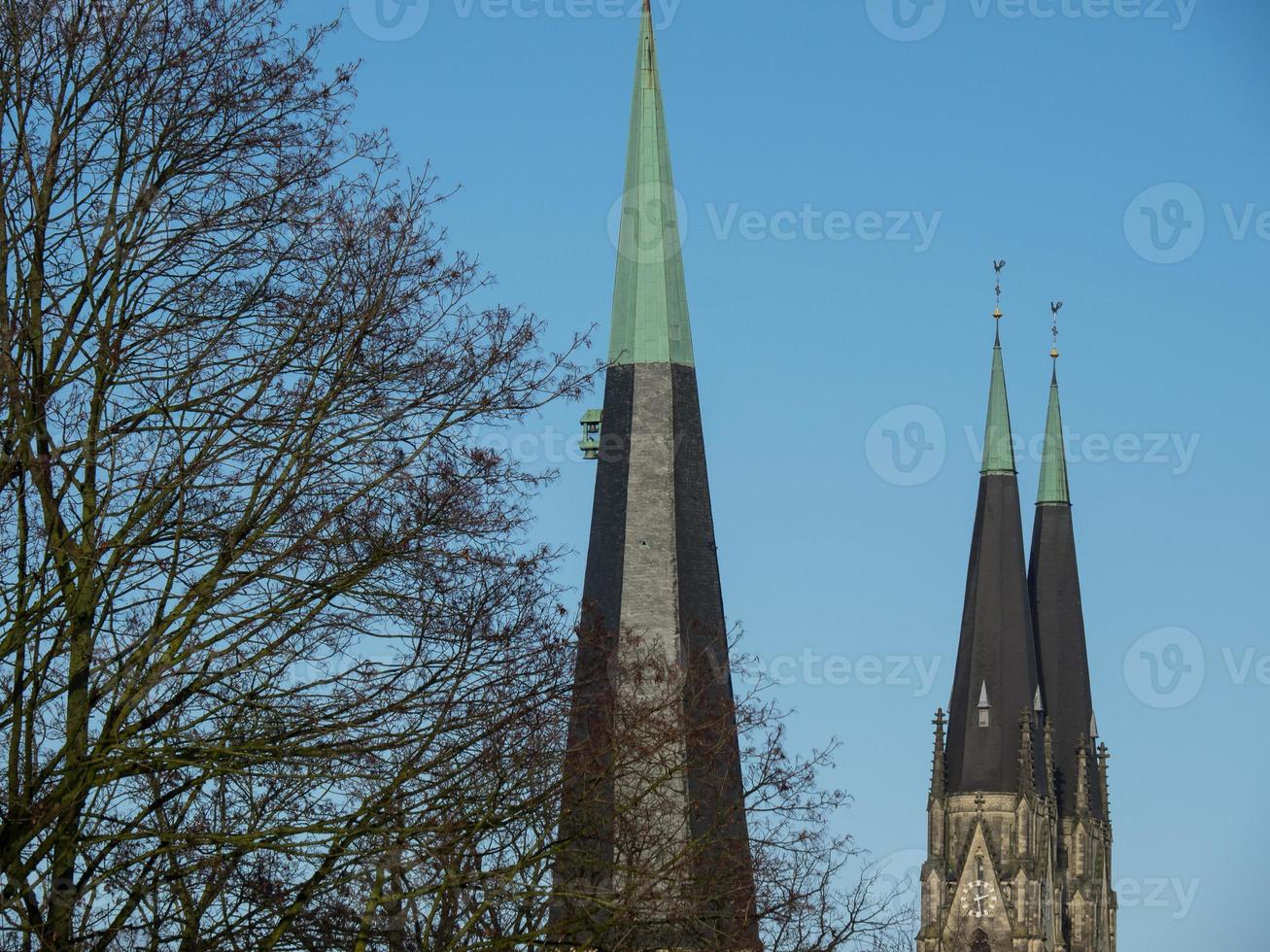 la ciudad de billerbeck en el muensterland alemán foto