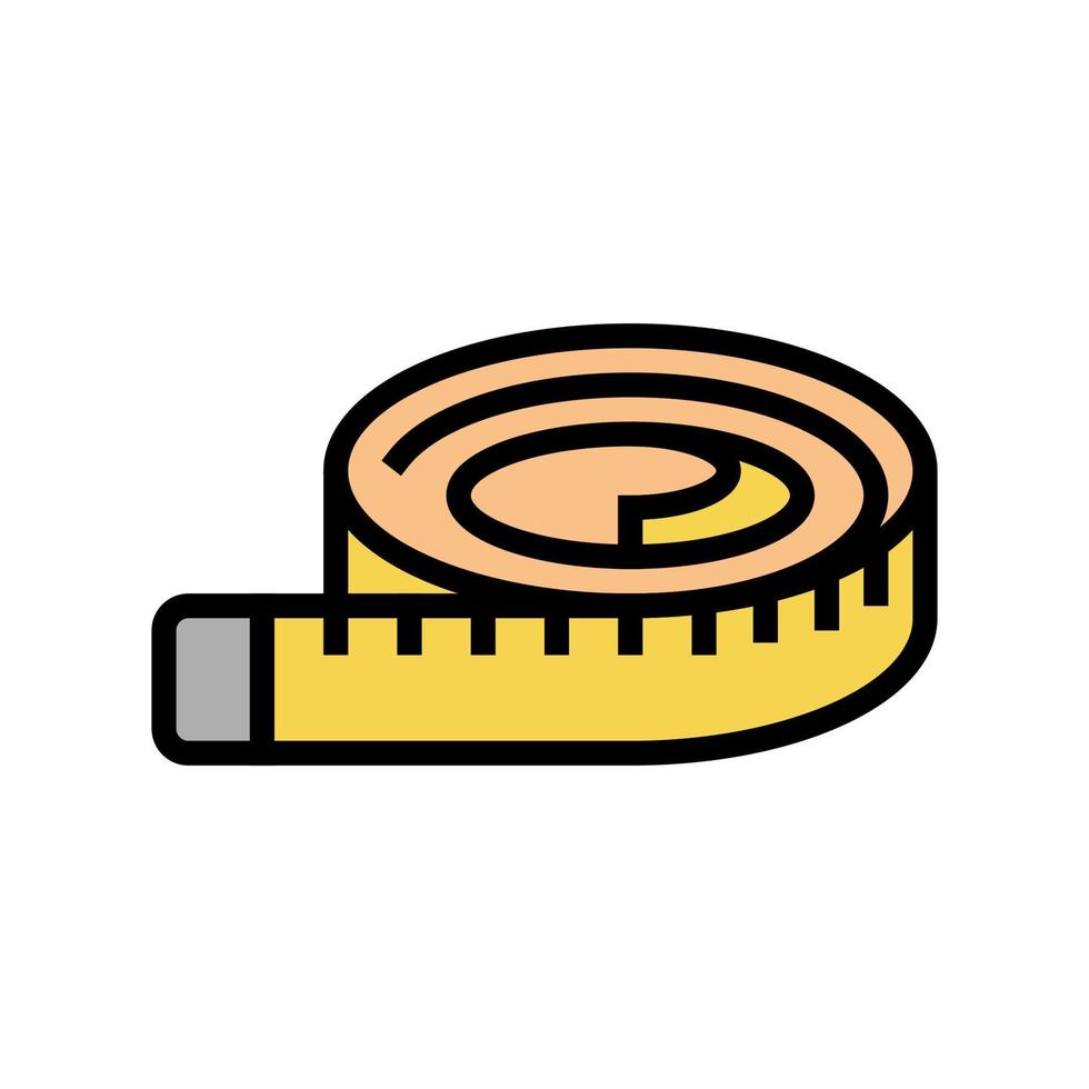 waist tape color icon vector illustration